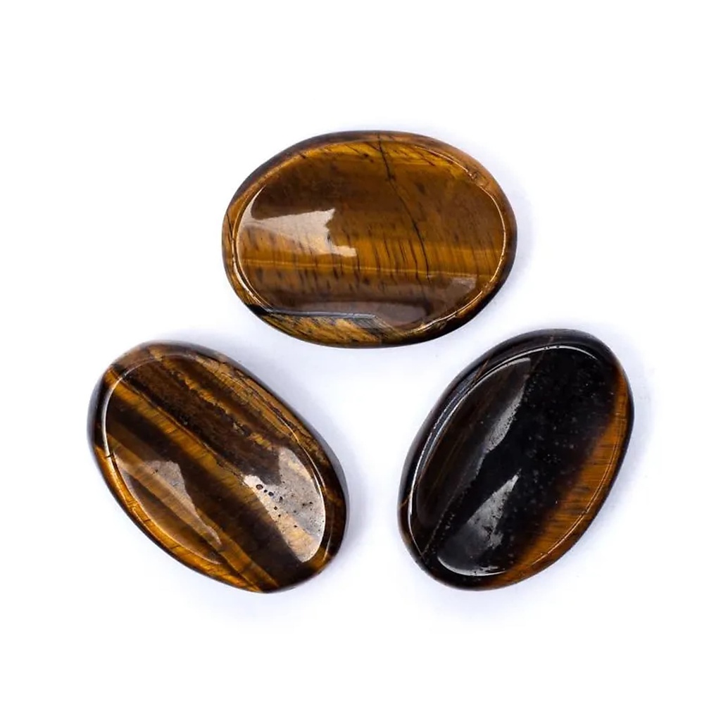 Pierres de souci Oeil du tigre -- ±2.5x4.5cm