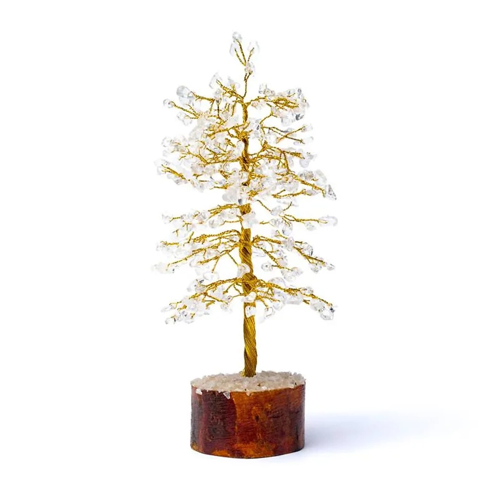 Arbre de pierres précieuses cristal de roche -- ±23cm