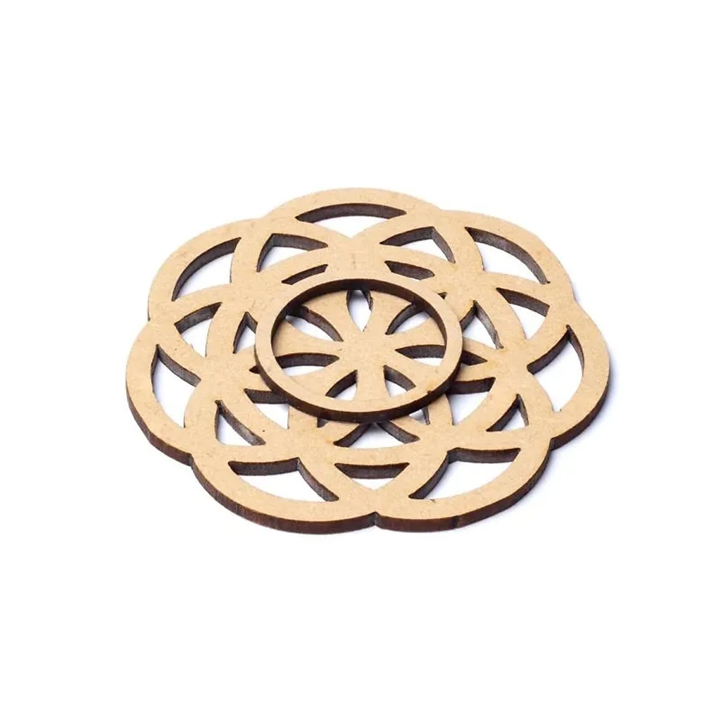 Support sphère en pierre Graine de Vie -- 7 cm