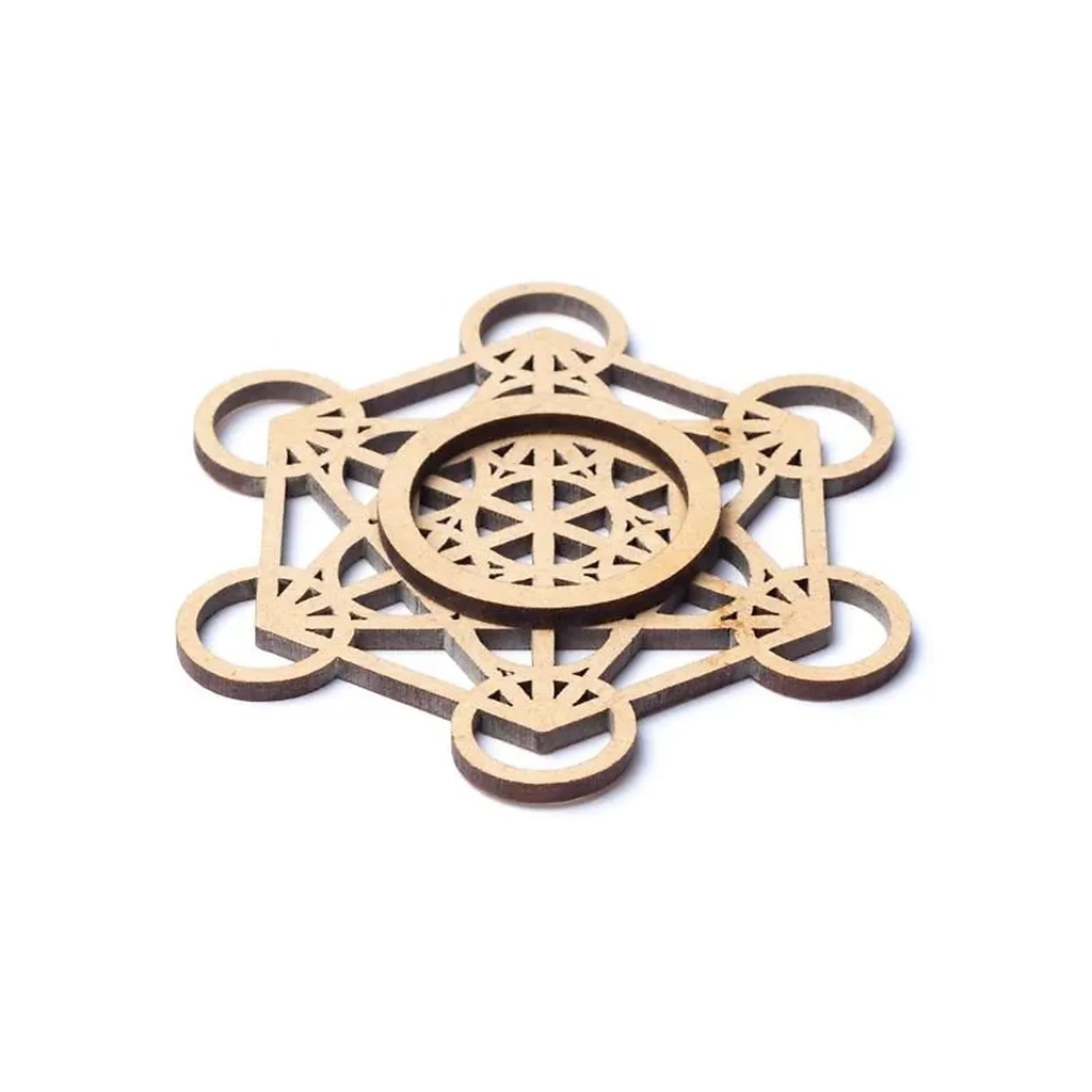 Support pour sphères de pierres Cube de Métatron -- 7 cm