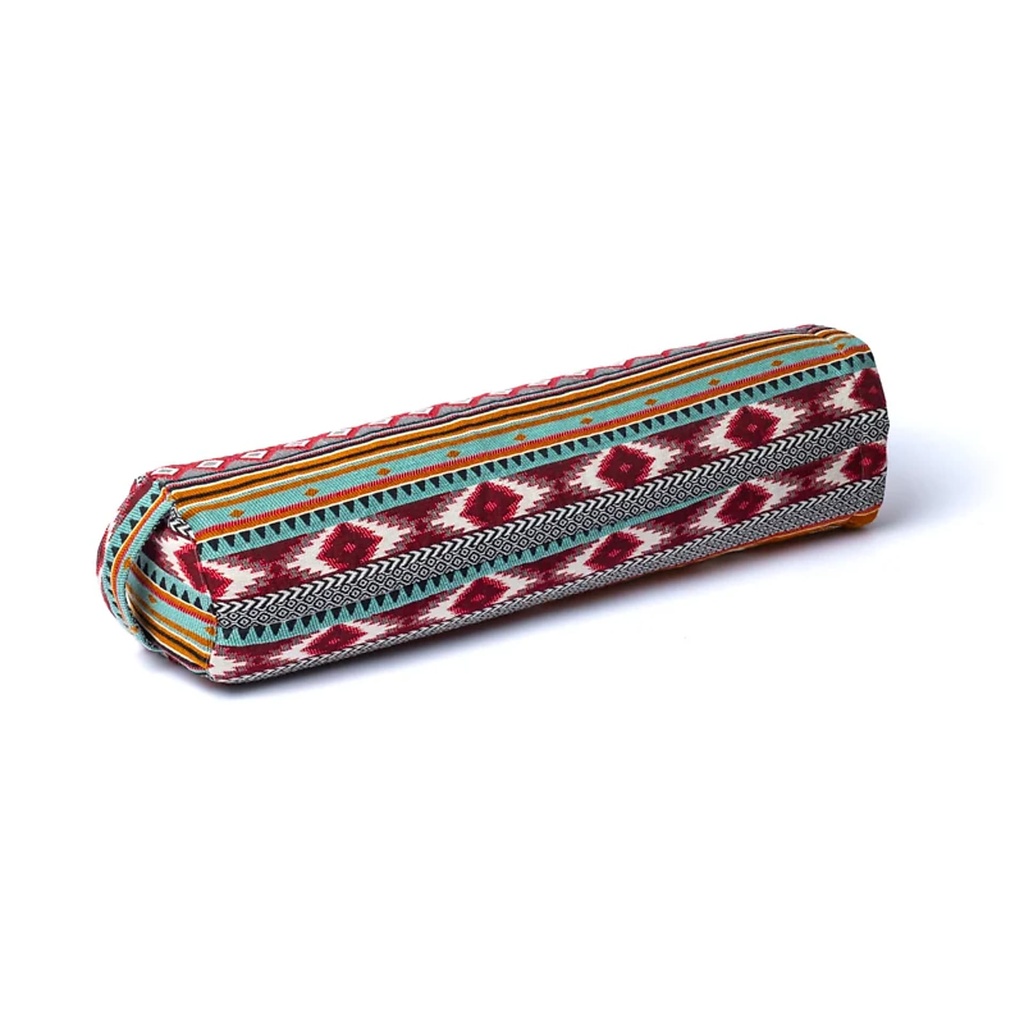 Bolster traversin de Yoga rond Aztèque -- 60x16cm; ±2300g