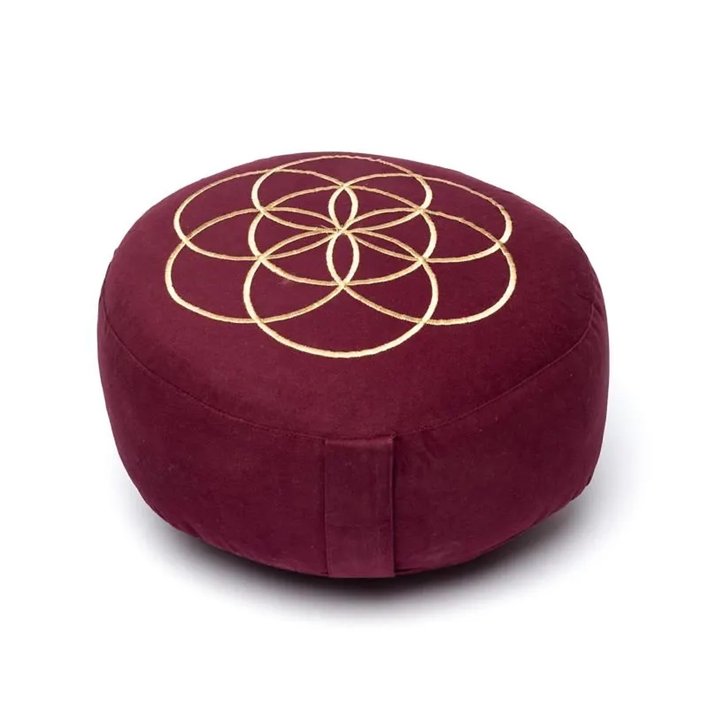 Coussin de méditation Graine de Vie -- 33x17 cm; 2100g