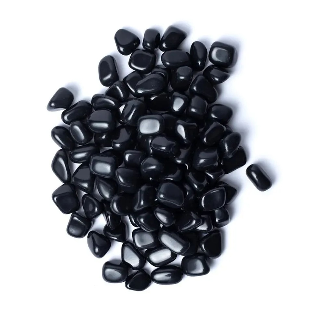 Agate noire pierres polies qualité A -- ±1,5-3,5cm ; ±1000g