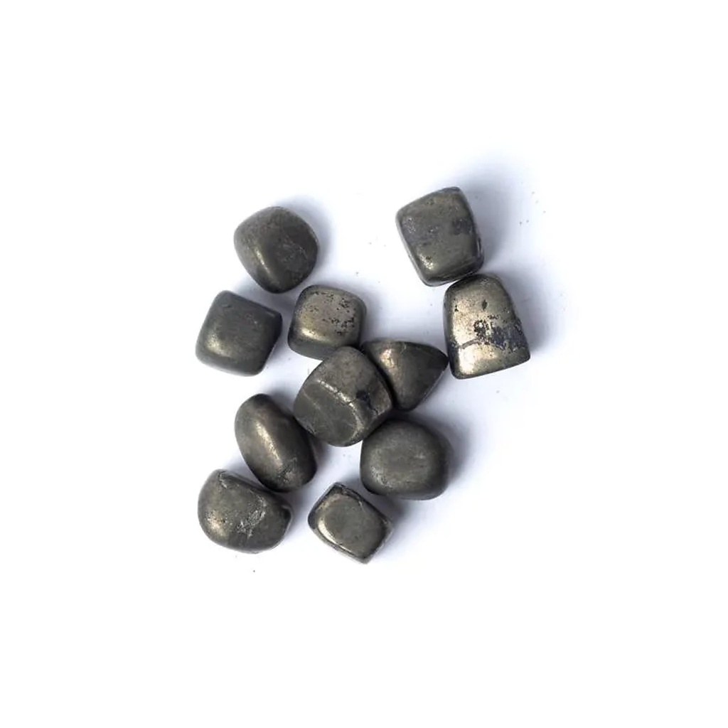 Pyrite pierres polies qualité A -- ±1,5-3,5cm ; ±300g