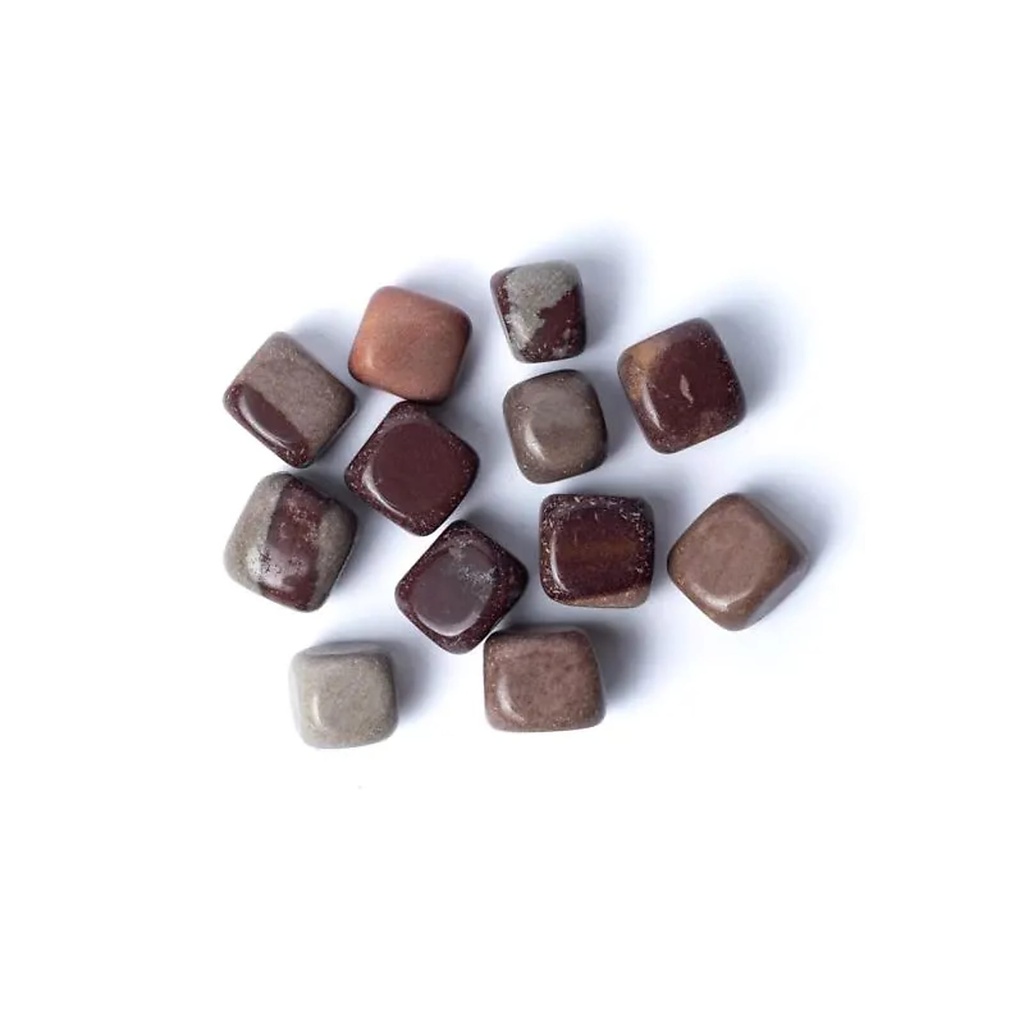 Pierre de rivière Narmada pierres polies qualité A -- ±1,5-3,5 cm ; ±300g