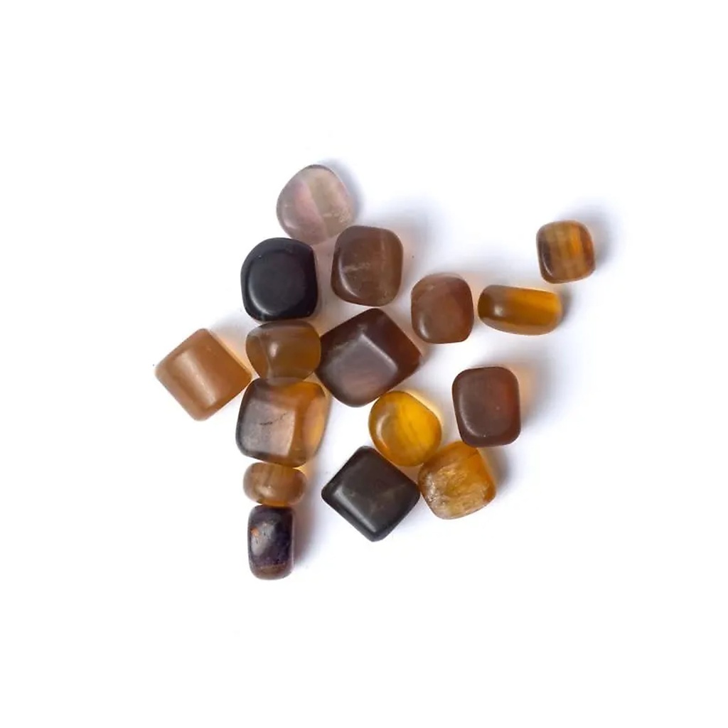 Fluorite pierres polies qualité A -- ±1,5-3,5cm ; ±250g