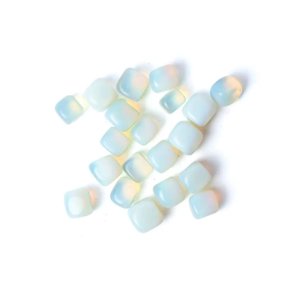 Opalite pierres polies -- ±1,5-3,5cm ; ±250g