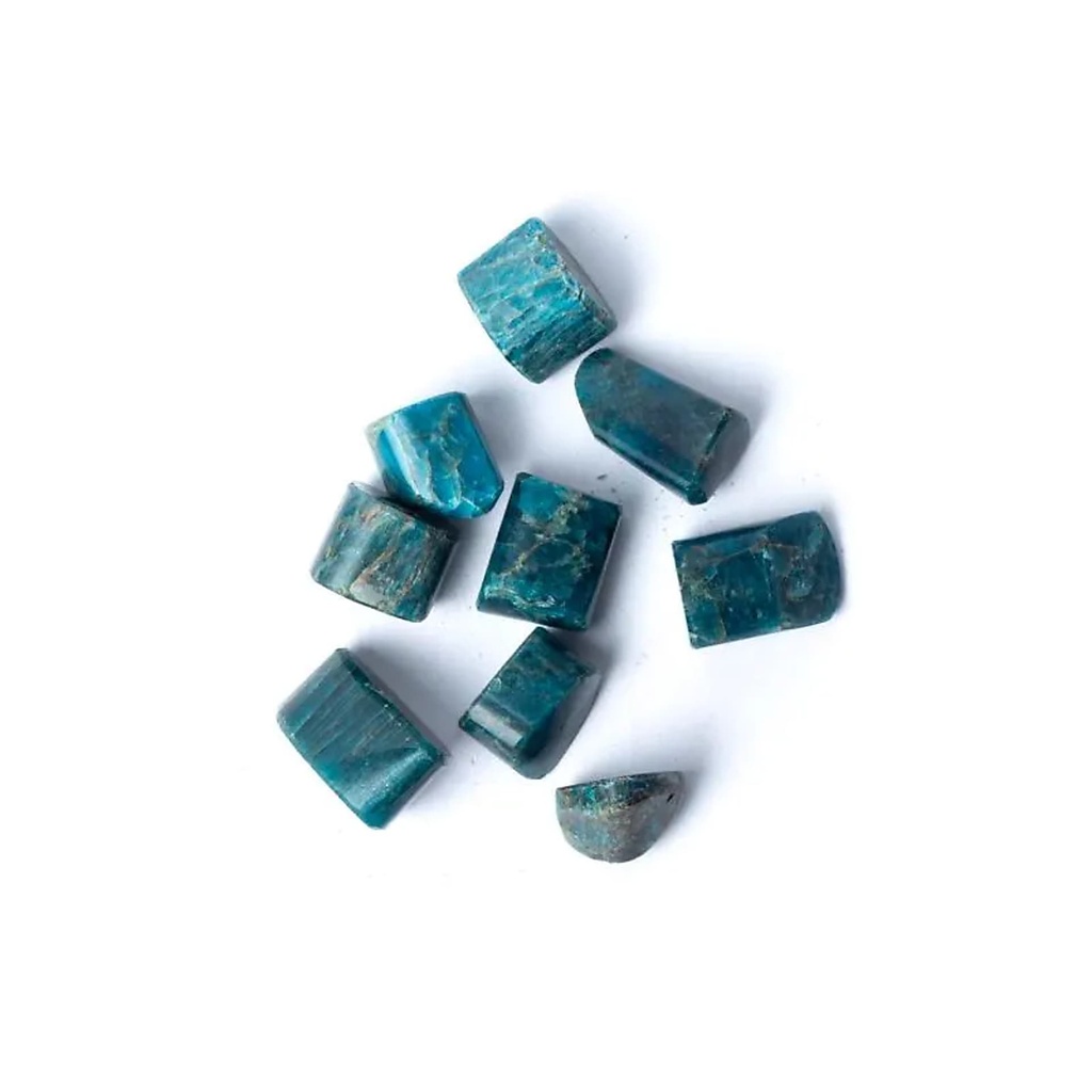 Apatite pierres polies qualité A -- ±1,5-3,5cm ; ±250g