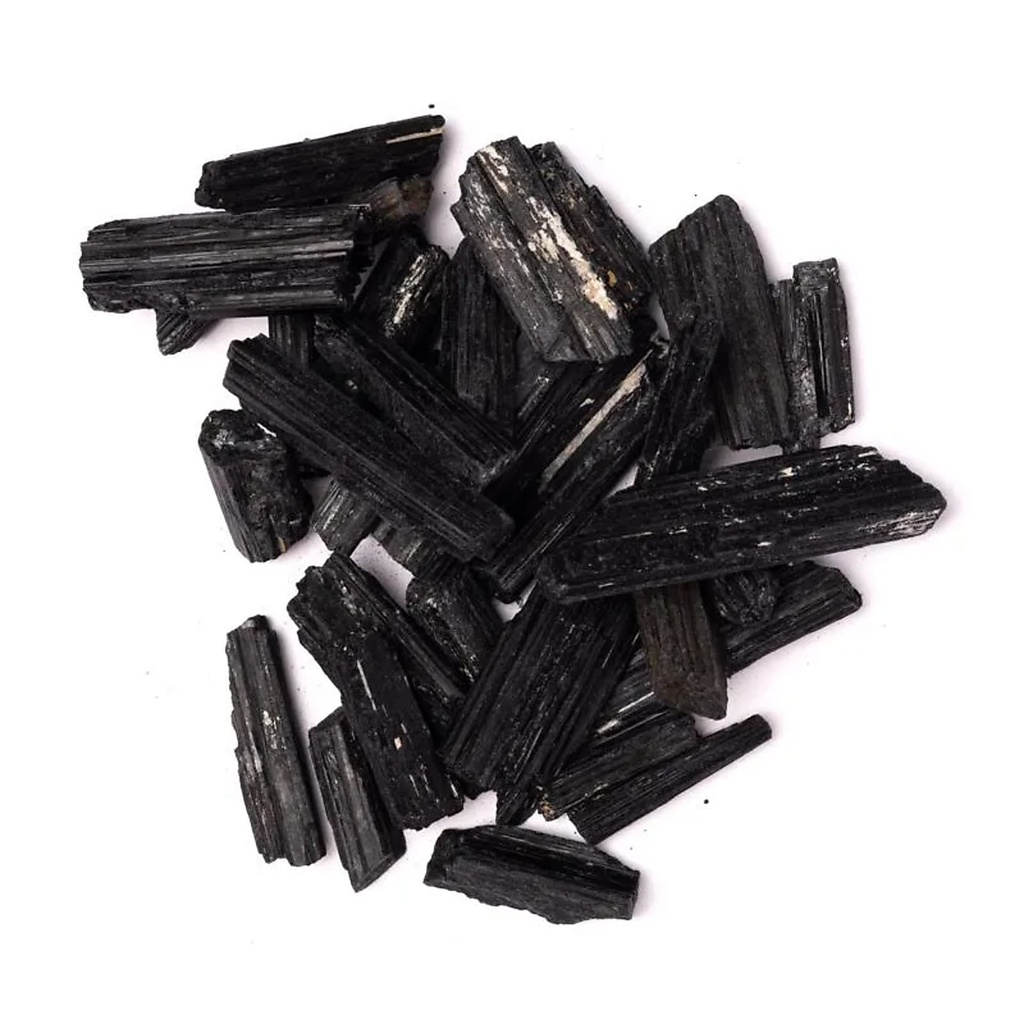 Tourmaline noire brute qualité -- ±500g; 2.5-9cm