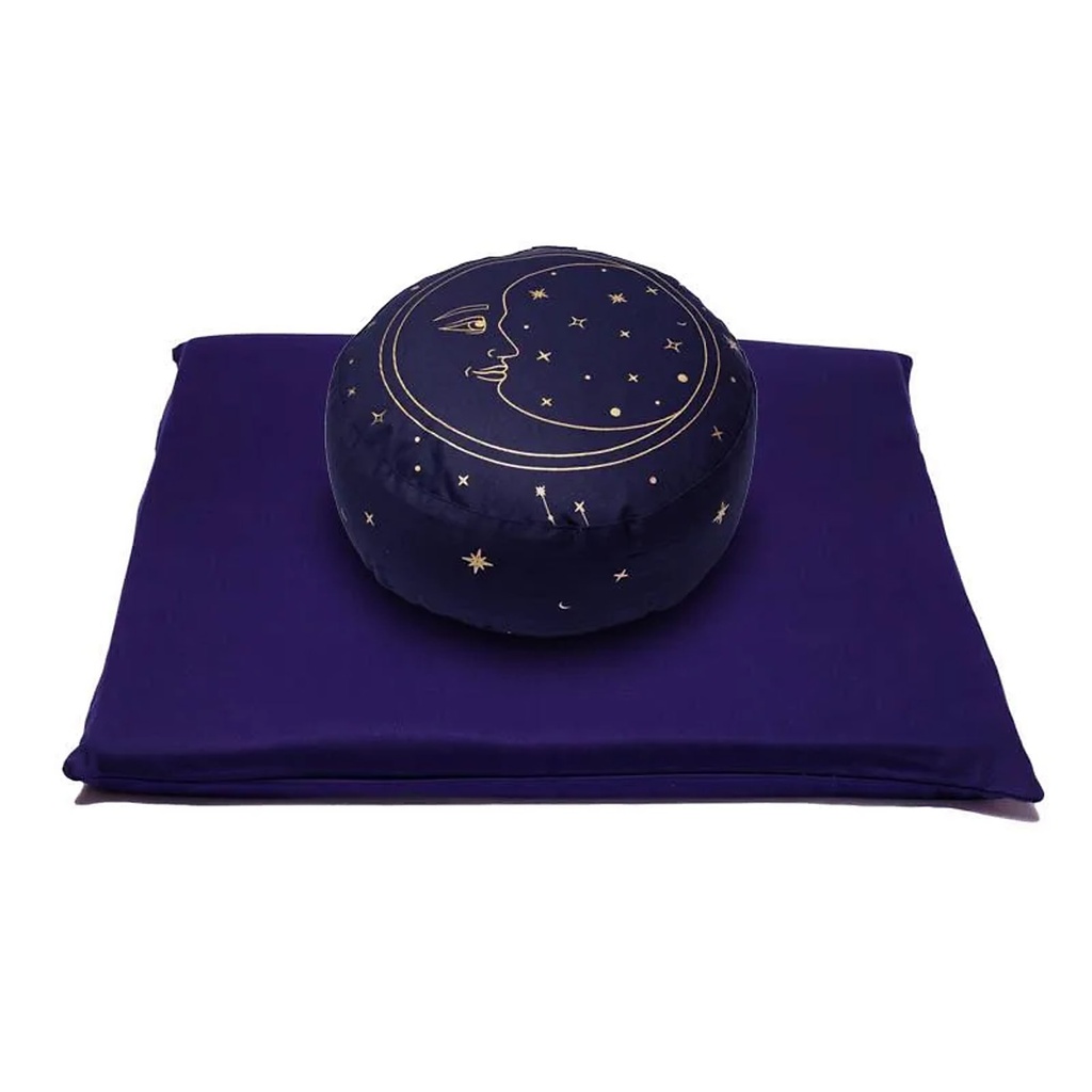 SET Méditation Lune coton bio (OCS) -- 65x65cm; 2339g