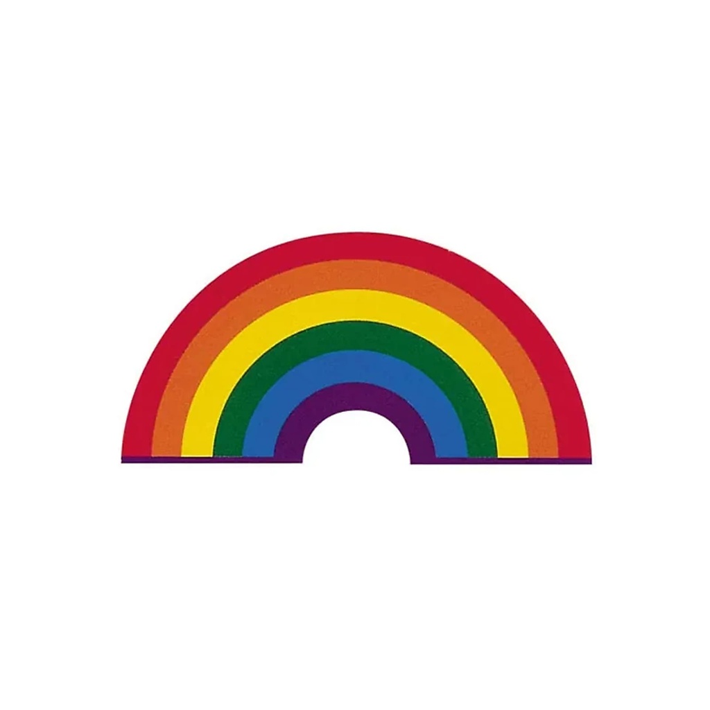 Adhésif fenêtre Petit Arc-en-ciel -- 7x13,5cm