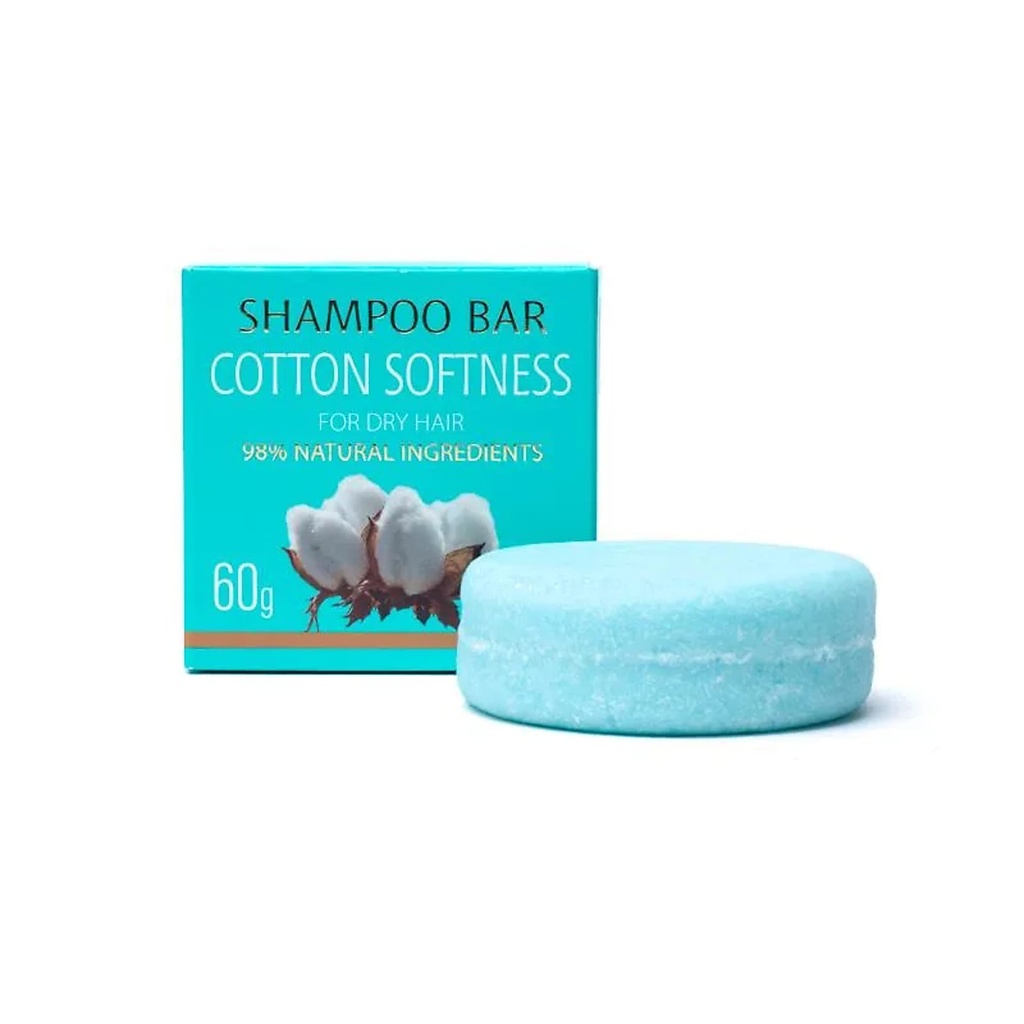 Champoing naturel en barres Cotton Softness -- 60g