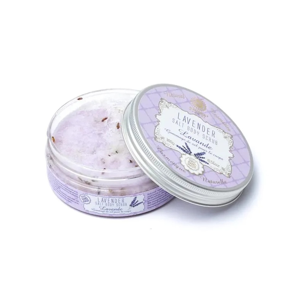 Gommage corporel au sel de mer Lavande -- 300g
