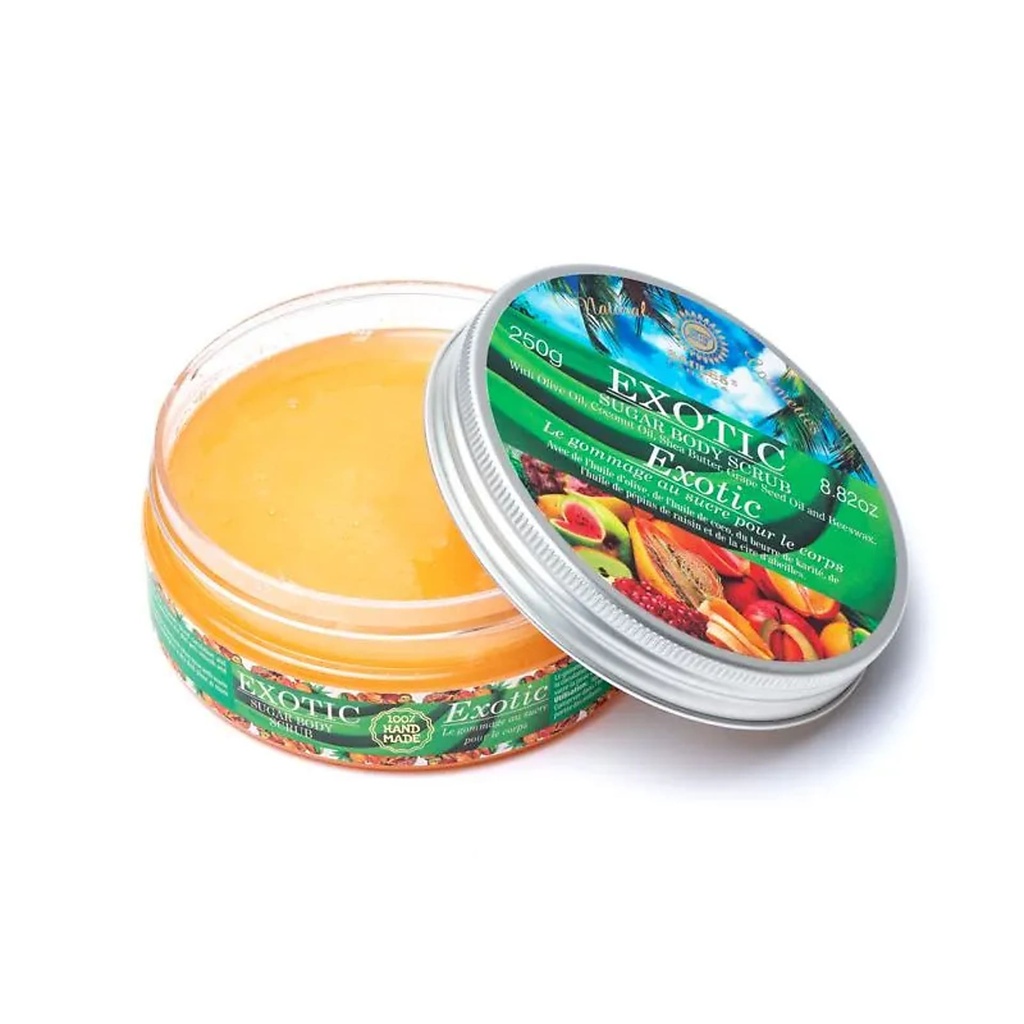 Gommage corporel au sucre éxotique -- 250g