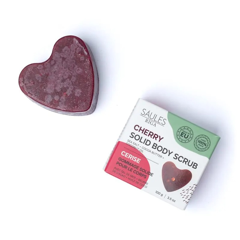Savon exfoliant naturel cerise -- 100g