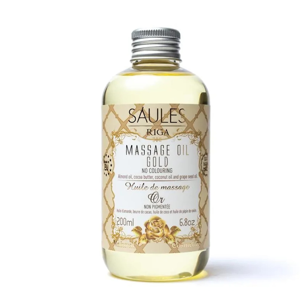 Huile de massage naturelle Gold -- 200ml