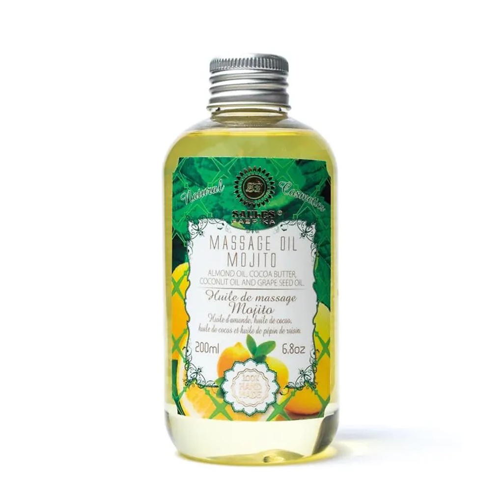 Huile de massage naturelle mojito -- 200ml