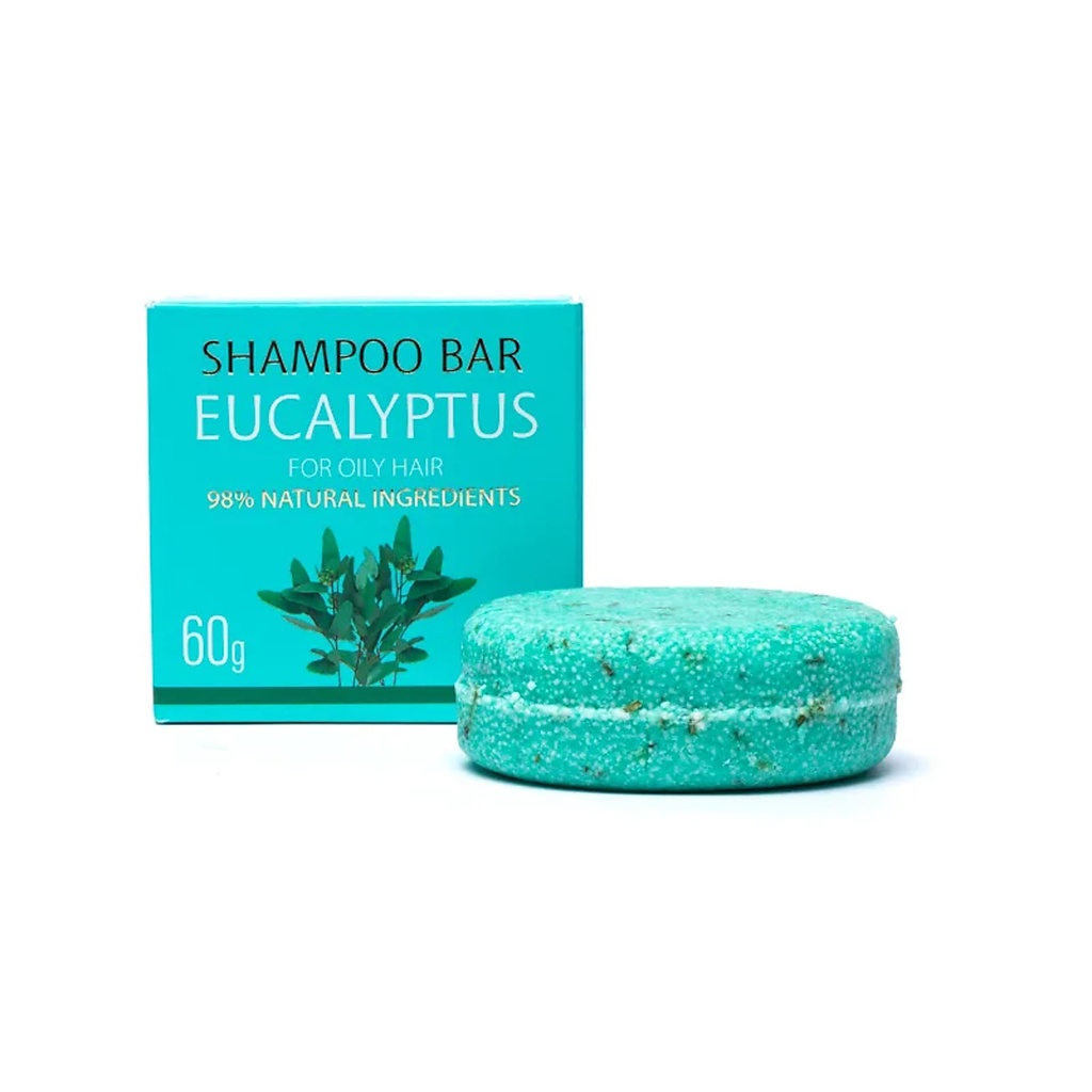 Shampoing solide naturel à l'eucalyptus -- 60g