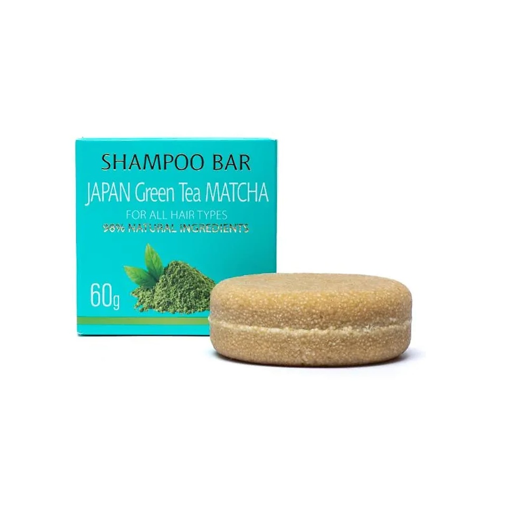 Shampoing solide naturel thé vert du Japon -- 60g