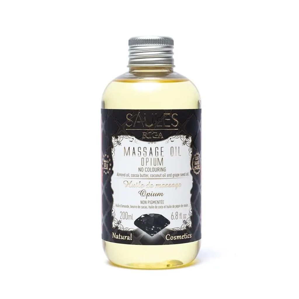 Huile de massage naturelle Opium -- 200 ml
