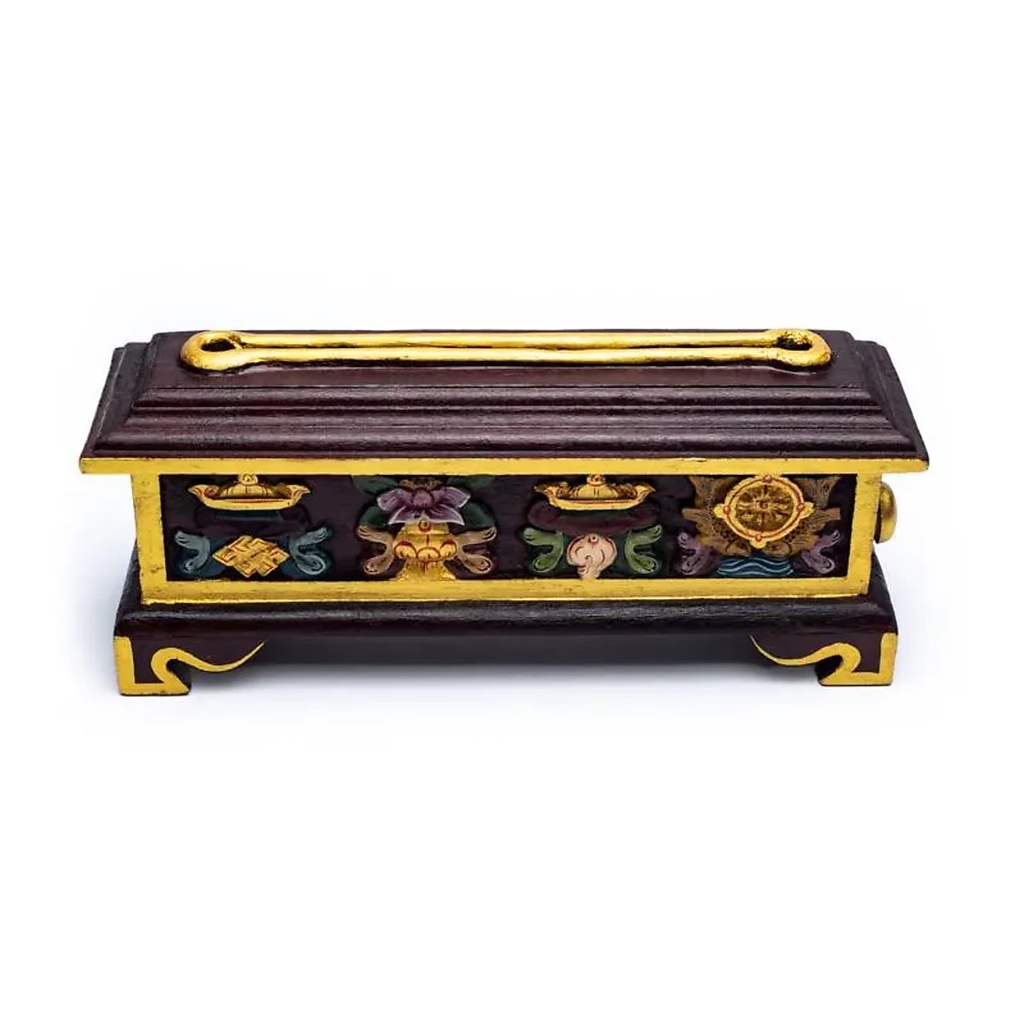 Brûle encens Tibétain en bois | 29x9 cm