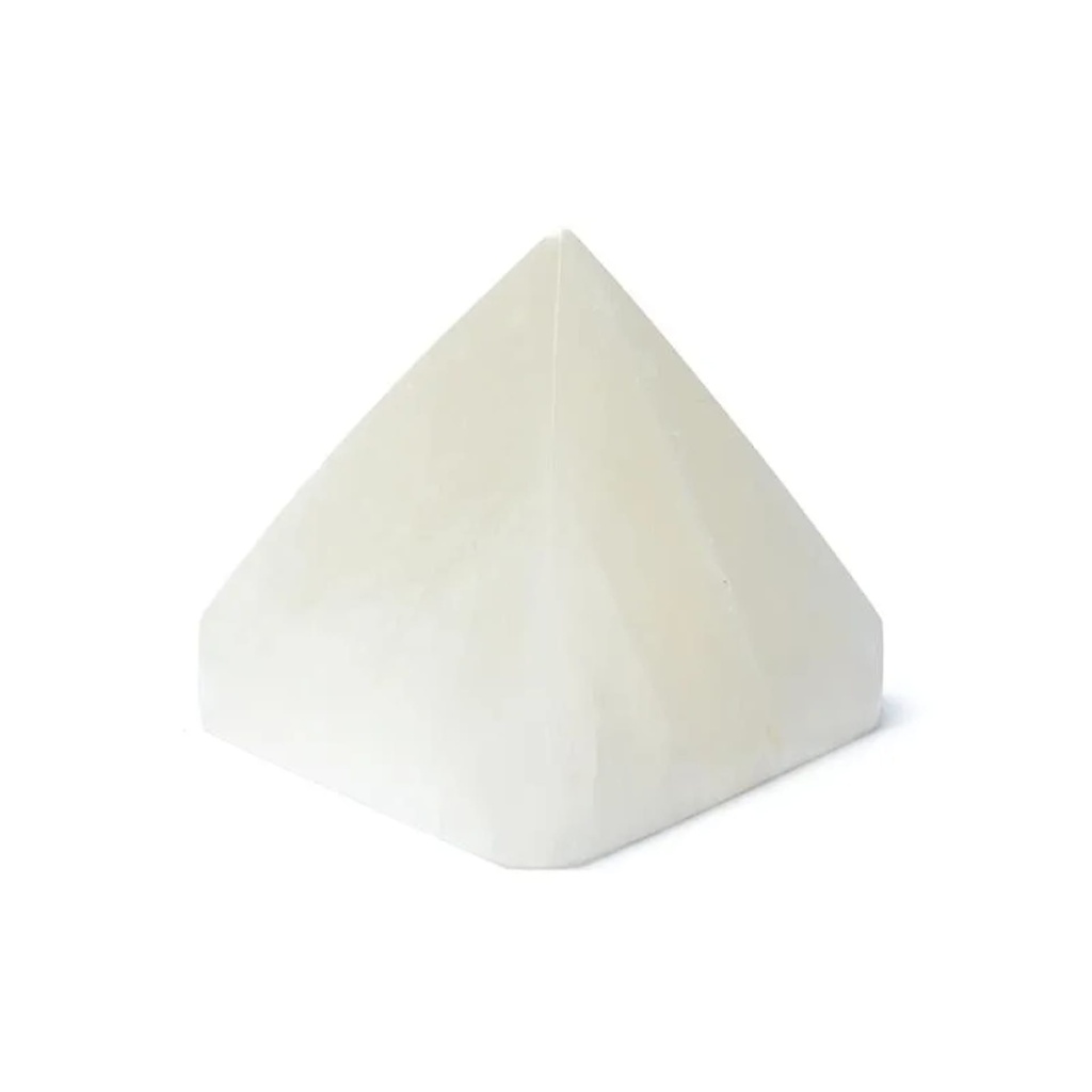 Pyramide de sélénite -- ±10cm