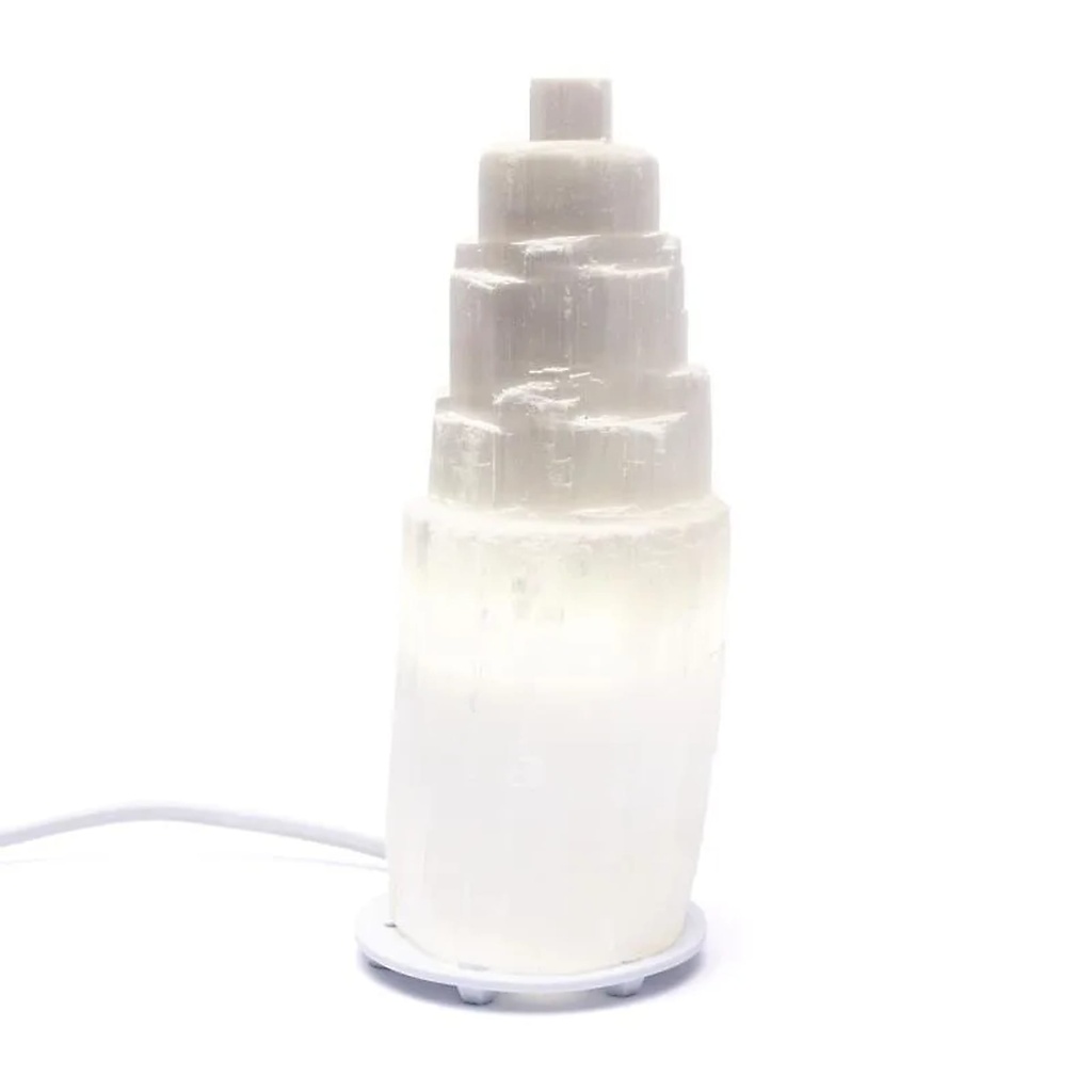 Lampe iceberg en sélénite -- ±20x8cm
