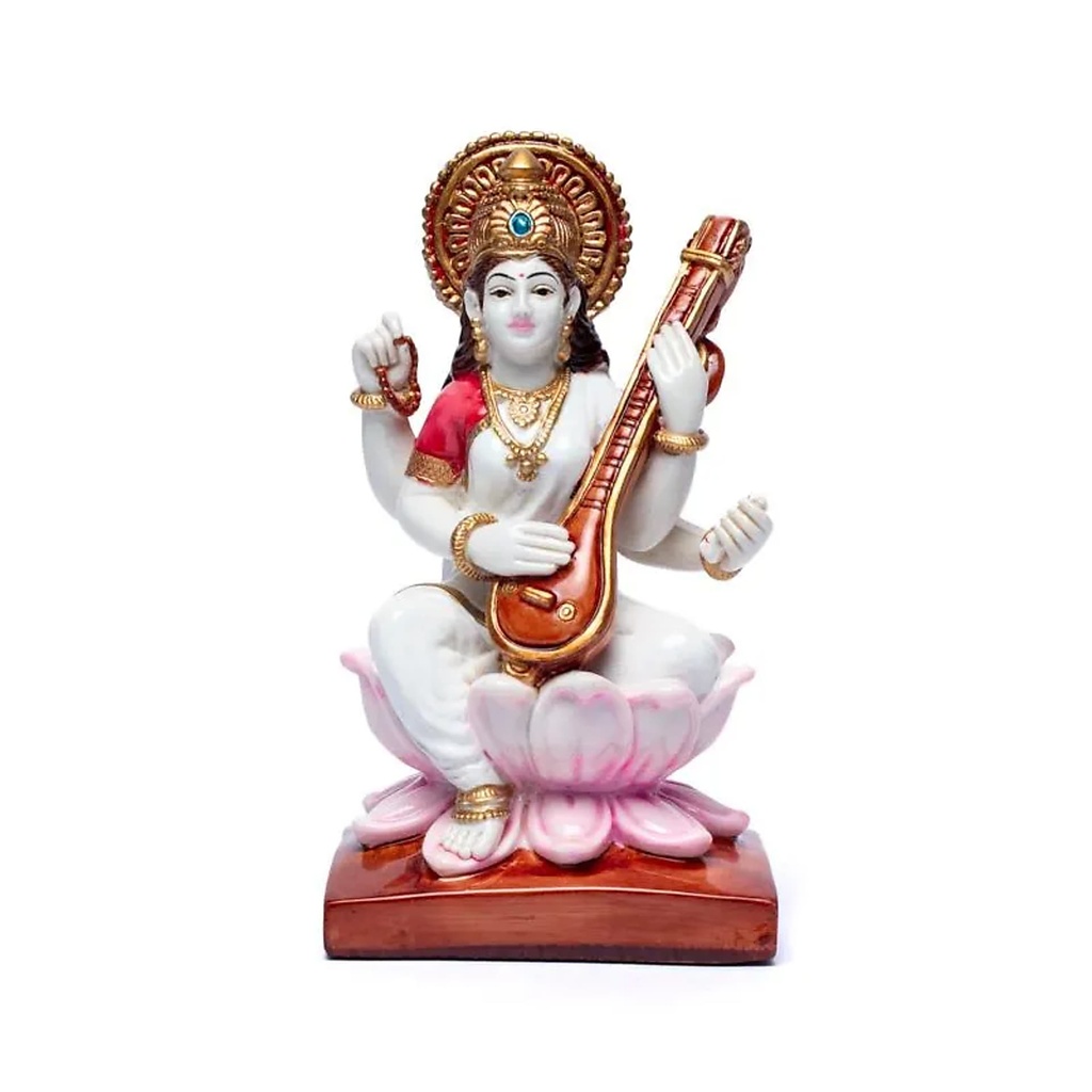 Saraswati avec sitar -- 19x10cm