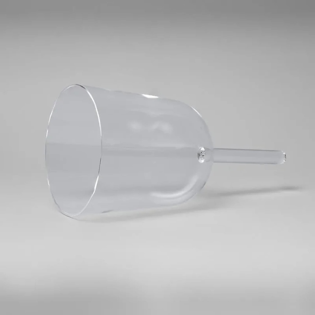Bol chantant cristal transparent - manche note SI -- 13 cm