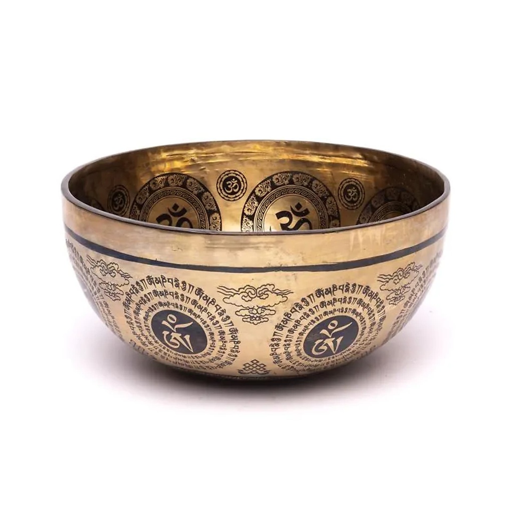 [8721139296424] Bol chantant gravé au laser Lakshmi -- ±1400-1600 g ; ±22-24 cm	