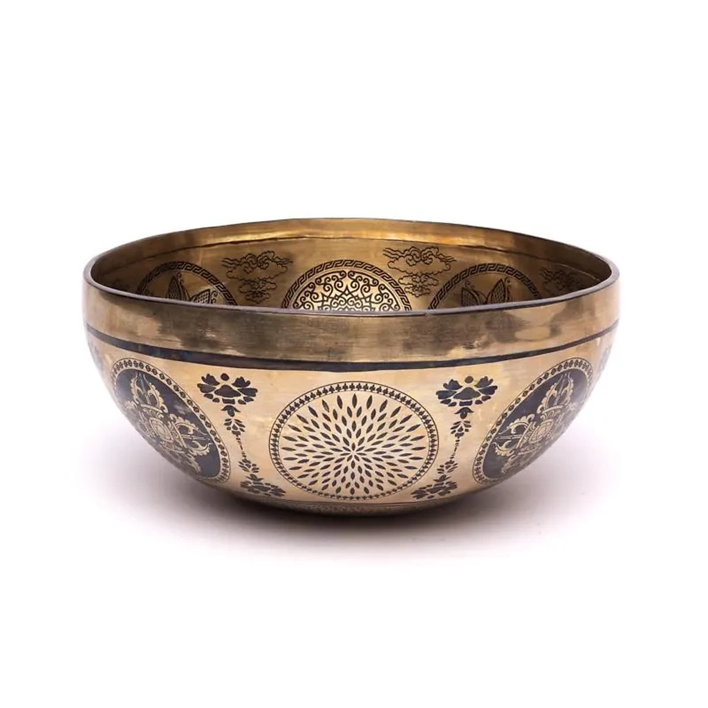 Bol chantant gravé au laser Arbre de Vie -- ±1400-1600 g ; ±22-24 cm	