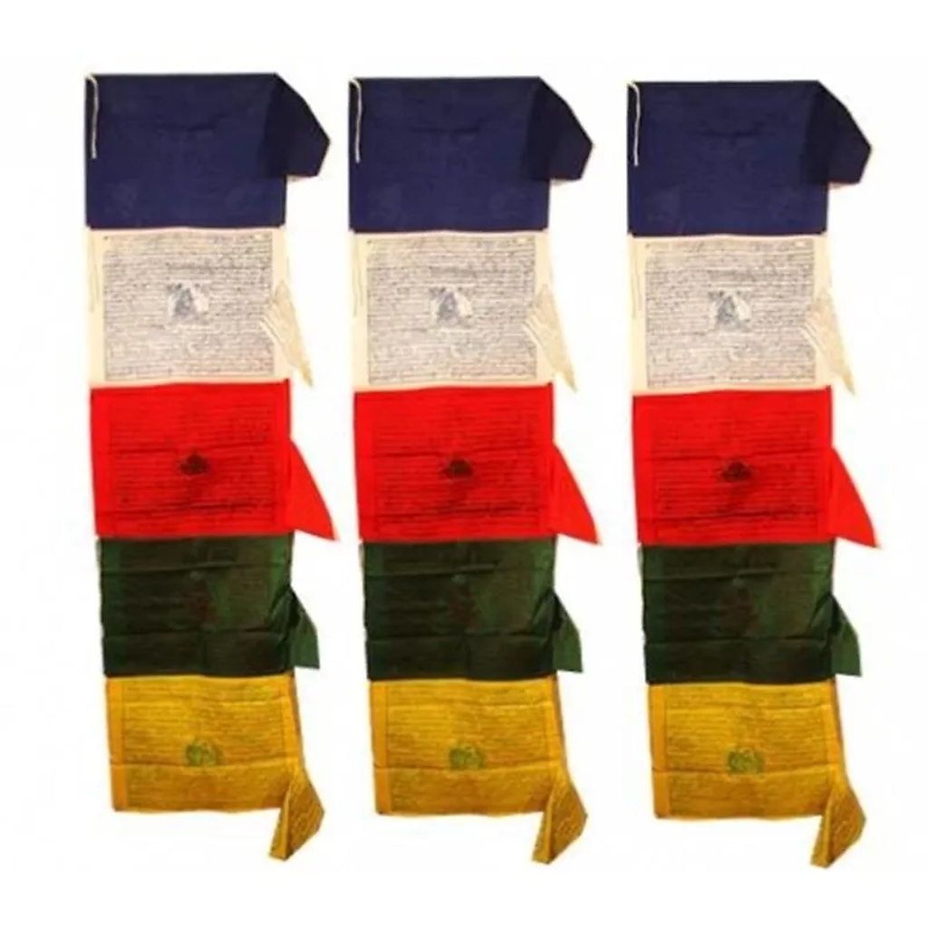 Drapeaux tibétains verticaux | 140x32 cm
