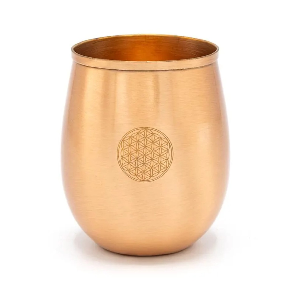 Gobelet en cuivre Fleur de Vie -- 350 ml