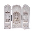 Petit Bouddha en triptyque | 362 g; 12x12 cm