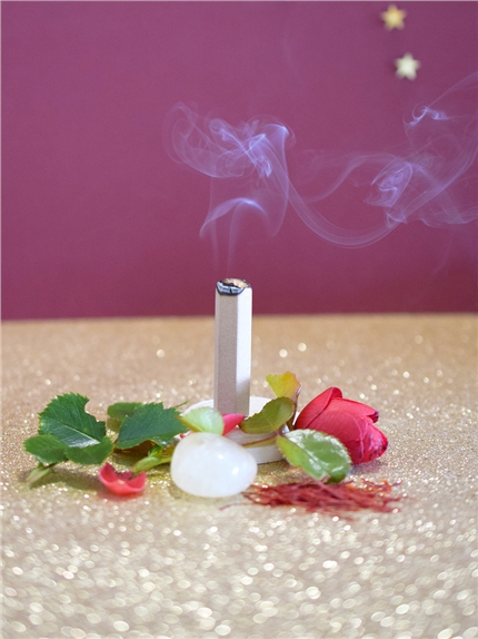 Briques de fumigation et socle Amour infini