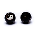 Boules de santé Qi Gong Yin et Yang noir | 4 cm
