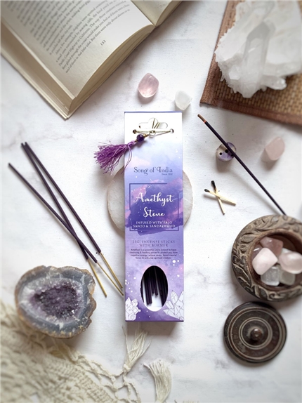 Encens Bâton Pierres de guérison Améthyste