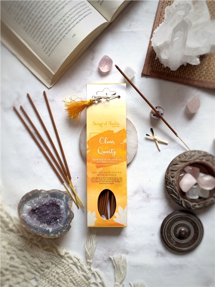 Encens Bâton Pierres de guérison Cristal de roche