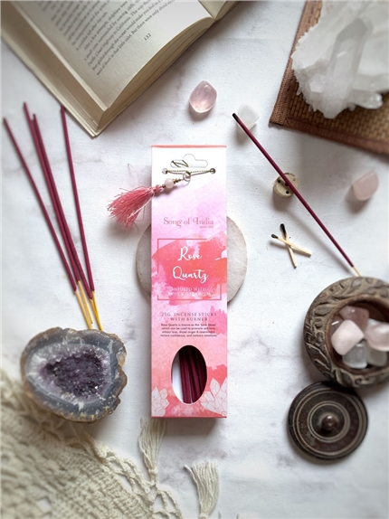 Encens Bâton Pierres de guérison Quartz rose