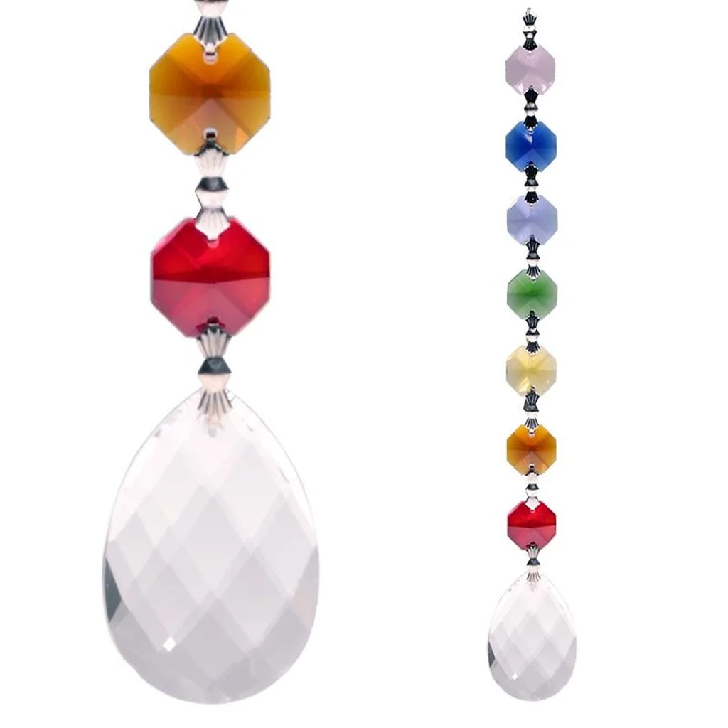 Cristal de fenêtre 7 Chakra Feng-Shui - Amrita | 20 cm