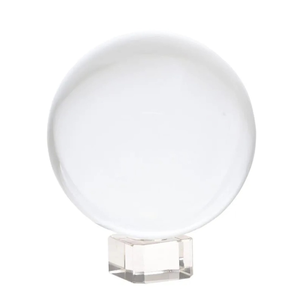 Sphère de Cristal sur base en verre | 6 cm