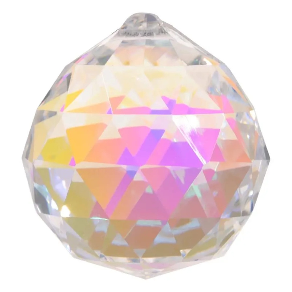 Cristal arc en ciel sphère qualité AAA grande | 4 cm