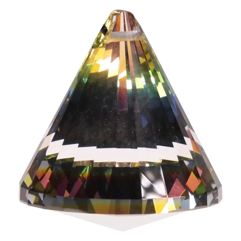 Cristal arc en ciel Cone multicolore AAA | 4.2x5.3cm