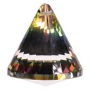 Cristal arc en ciel Cone multicolore AAA | 4.2x5.3cm