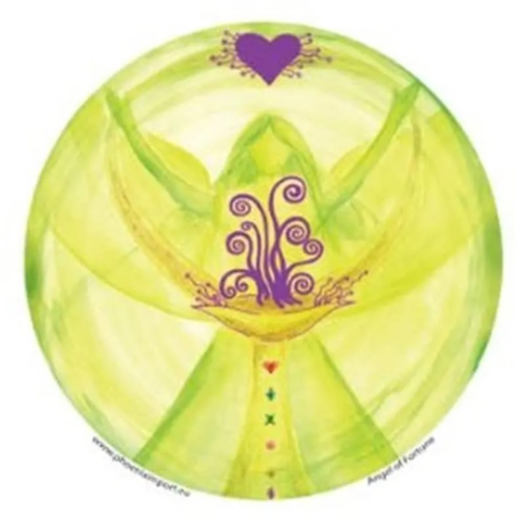 Adhésif verre/fenêtre Ange de la Chance | 11.7cm