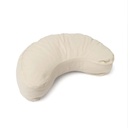 Coussin de méditation croissant beige coton bio (OCS) -- 37x17x13 cm; 1008 g