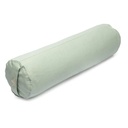 Coussin de méditation bolster vert doux coton bio (OCS) -- 60x16 cm; 2300 g