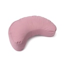 Coussin de méditation croissant lilas coton bio (OCS) -- 37x17x13 cm; 1008 g