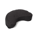 Coussin de méditation croissant noir coton bio (OCS) -- 37x17x13 cm; 1008 g