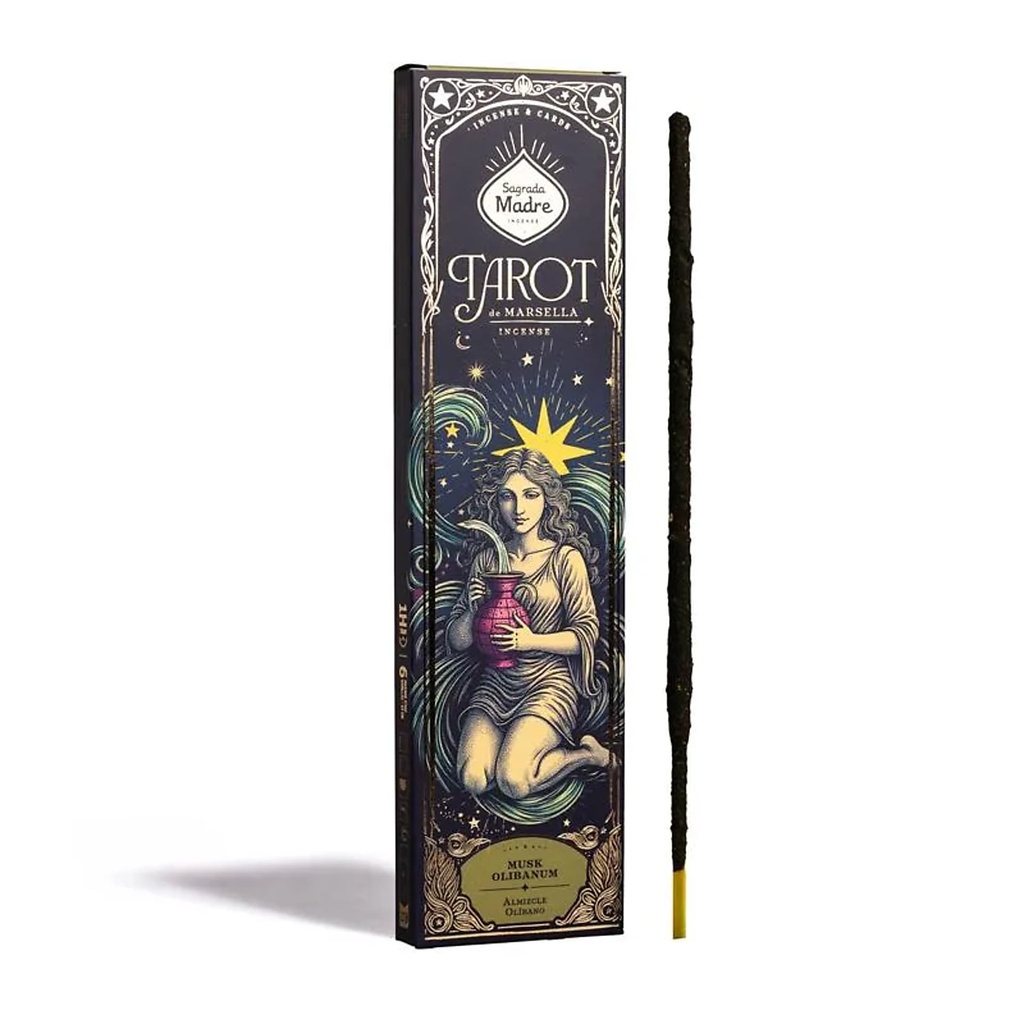 Sagrada Madre Encens naturel Tarot de Marseille Musc Frankincense -- ±24g